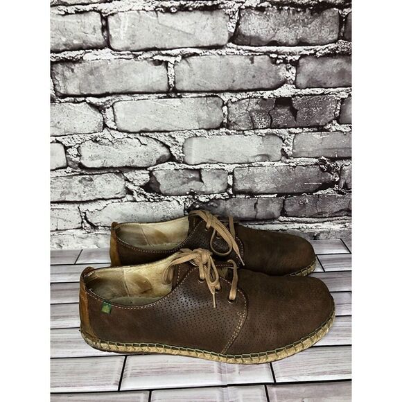 El Naturalista Brown Leather Oxfords Lace Up Sneakers Shoes Men’s Sz 44EU/11M US - Picture 16 of 16
